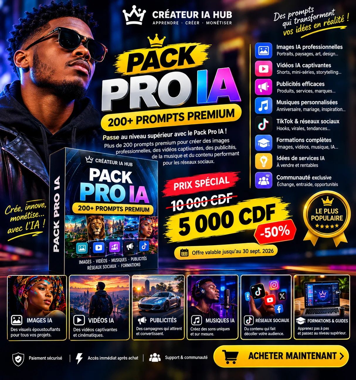 🤖 PACK PRO IA — 200+ PROMPTS PREMIUM 2